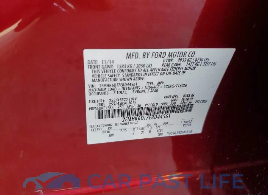 2FMHK6DT7EBD44561# 12