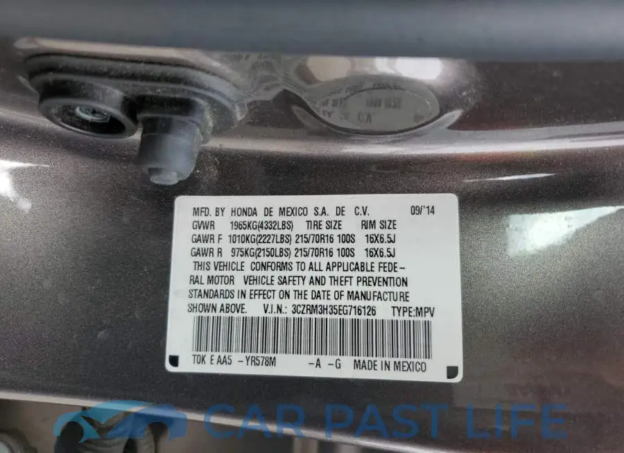 3CZRM3H35EG716126# 14