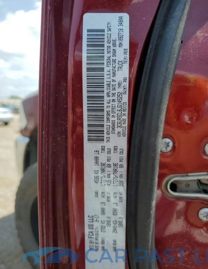 3C6UR5CL6JG145252# 12