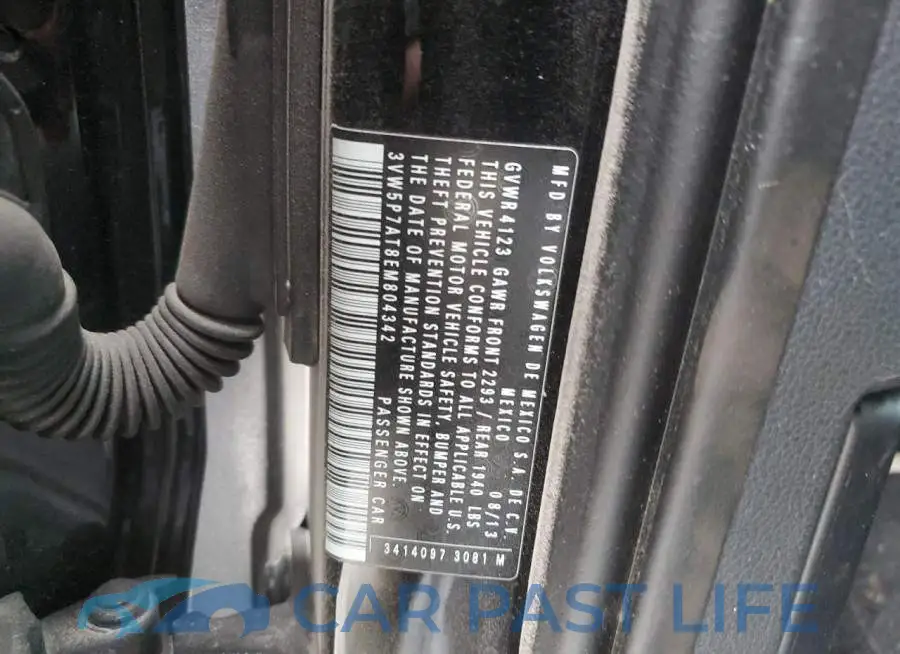 3VW5P7AT8EM804342# 12