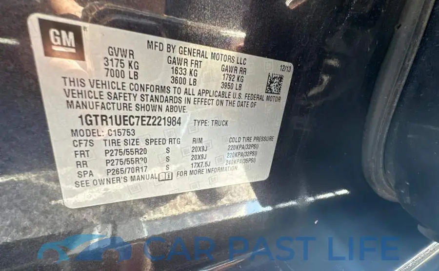 1GTR1UEC7EZ221984# 10