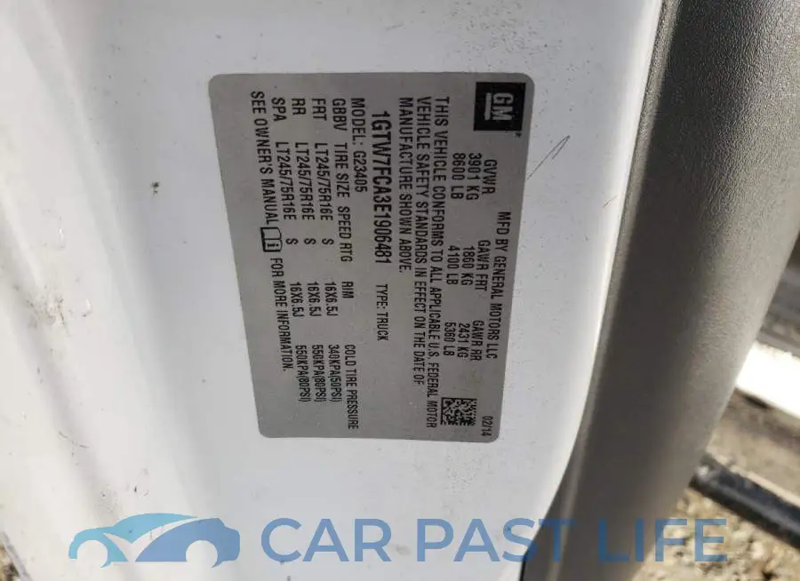 1GTW7FCA3E1906481# 13