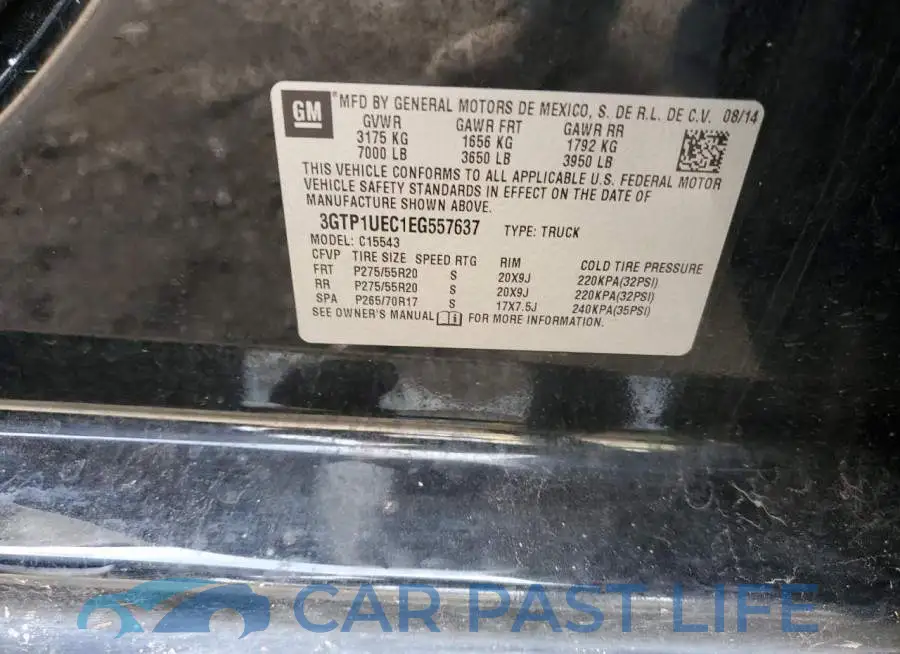 3GTP1UEC1EG557637# 12