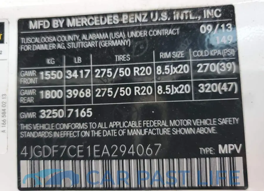 4JGDF7CE1EA294067# 14