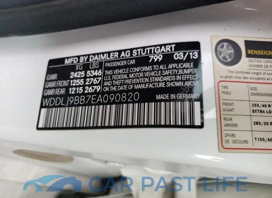 WDDLJ9BB7EA090820# 12