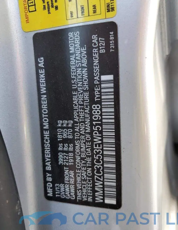 WMWZC3C53EWP51988# 12
