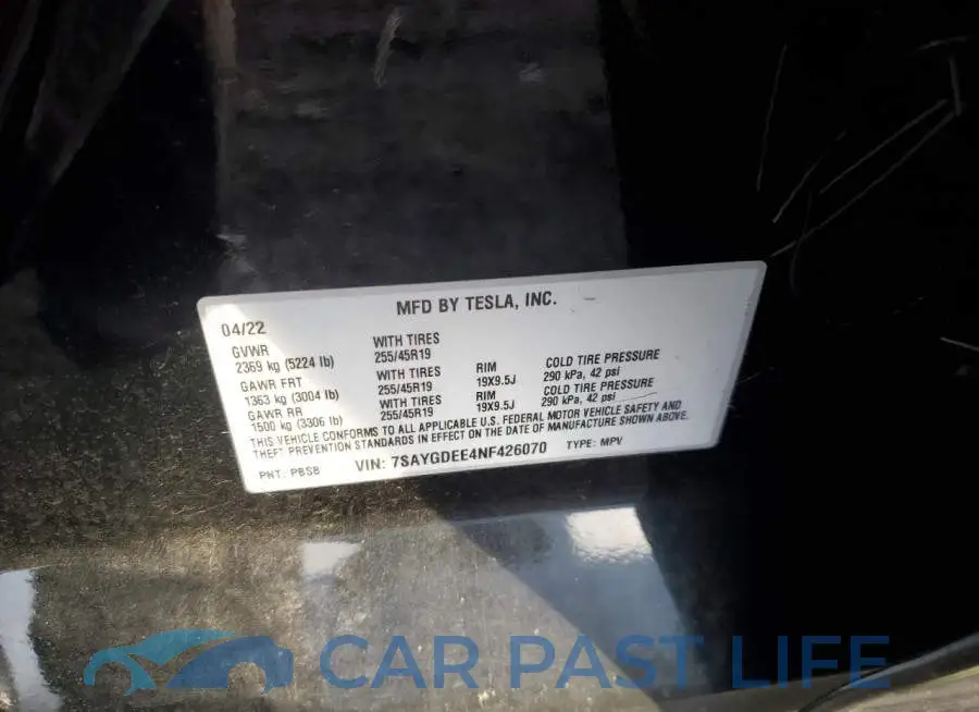 7SAYGDEE4NF426070# 12