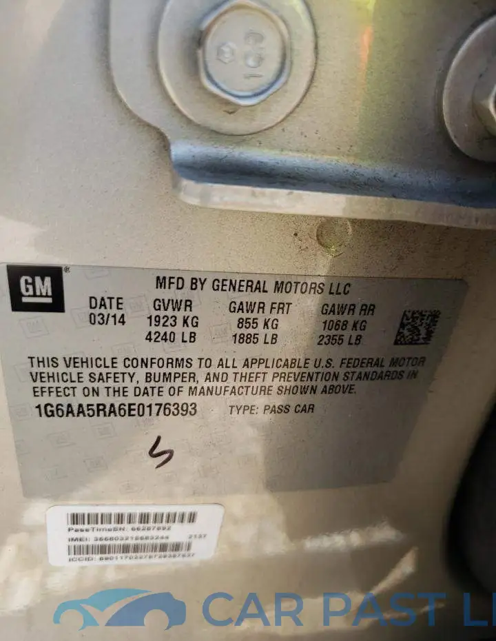 1G6AA5RA6E0176393# 12