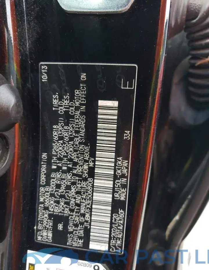 JTJBM7FX3E5068908# 12