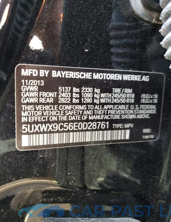 5UXWX9C56E0D28761# 13