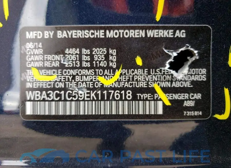 WBA3C1C59EK117618# 12