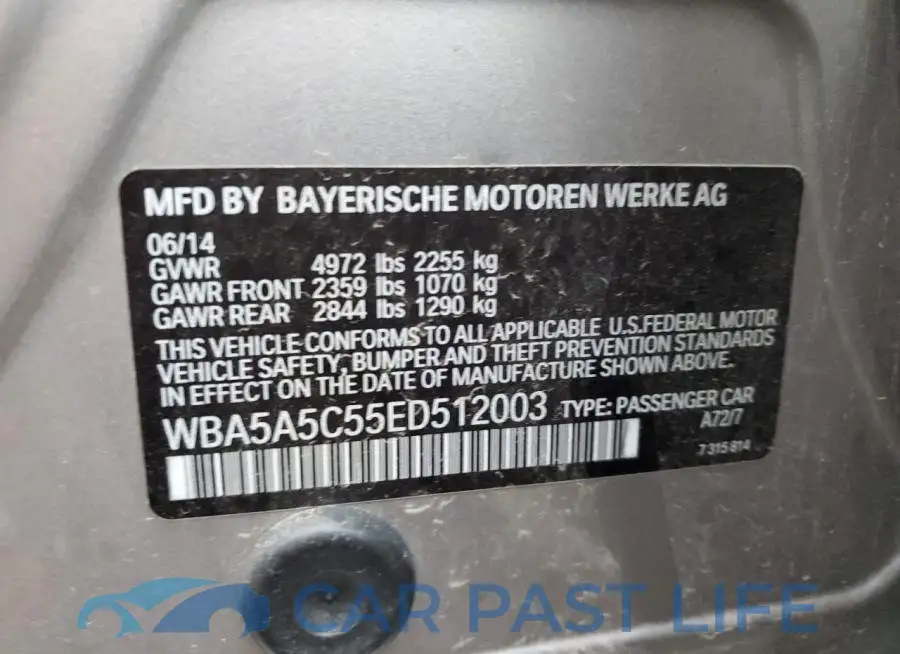 WBA5A5C55ED512003# 12