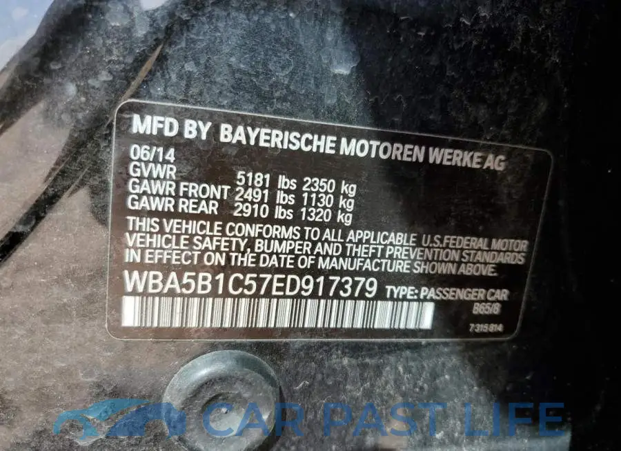 WBA5B1C57ED917379# 12