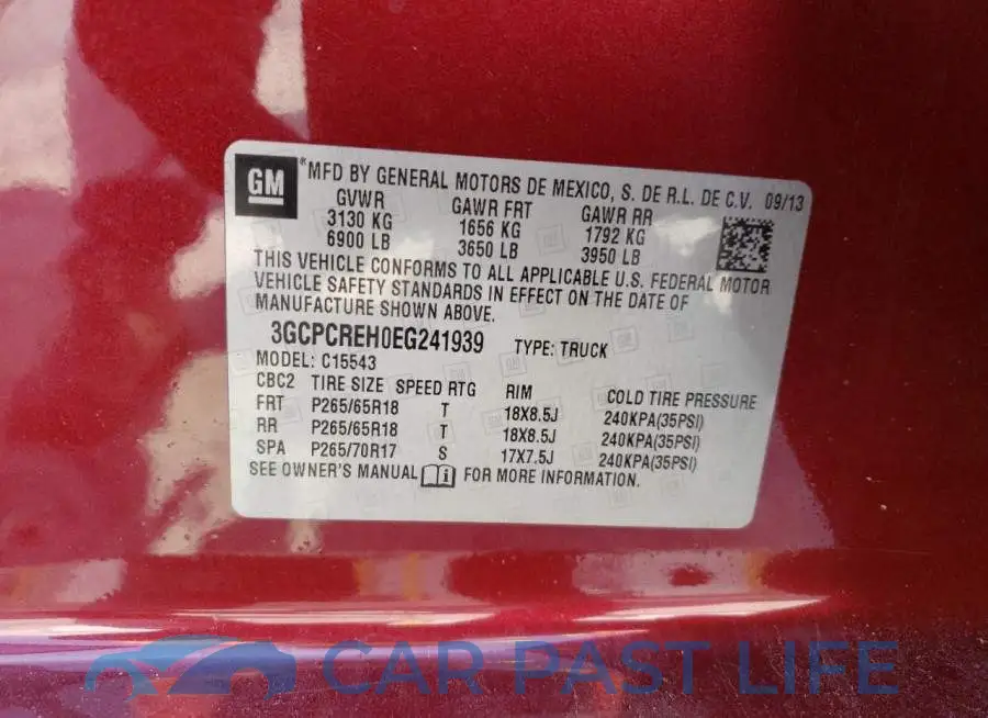 3GCPCREH0EG241939# 12