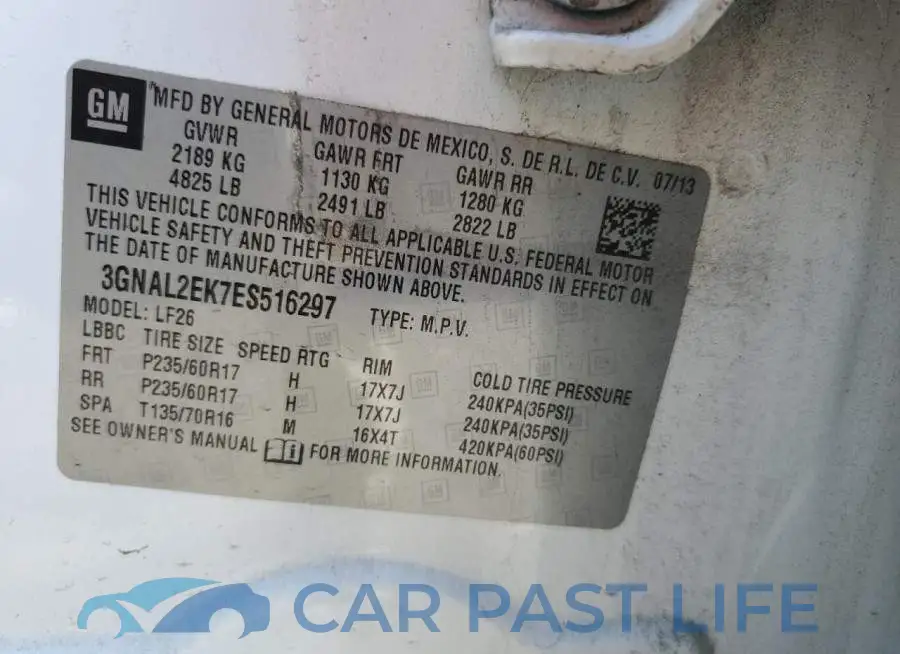 3GNAL2EK7ES516297# 12