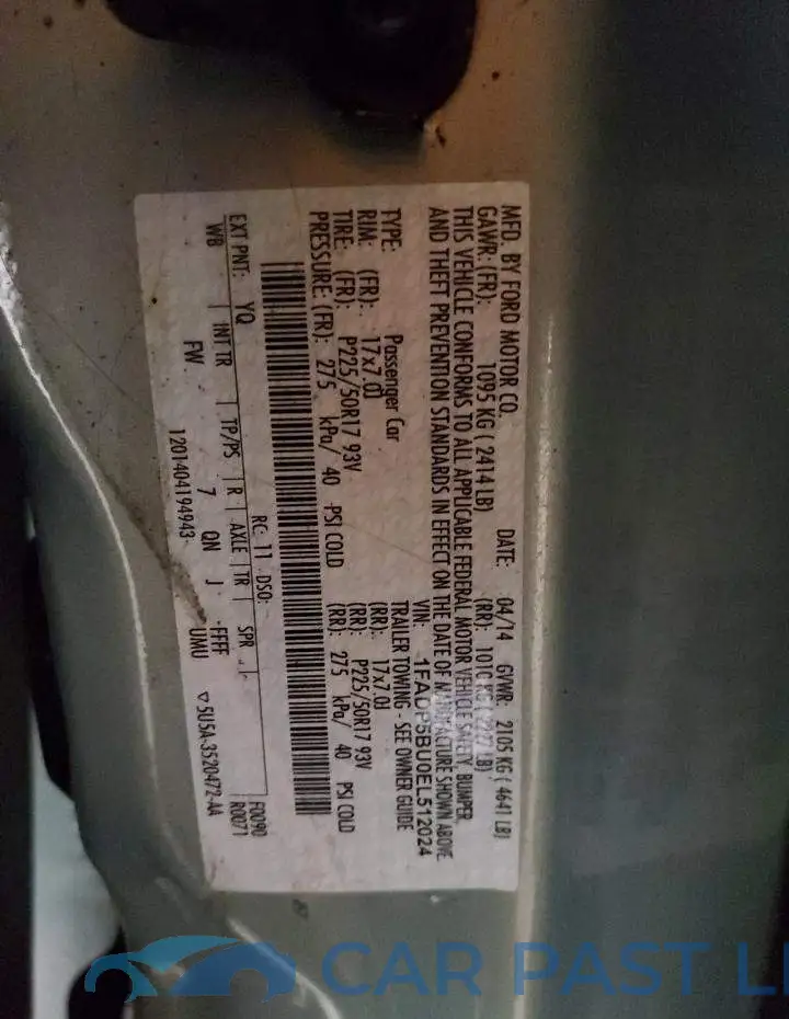 1FADP5BU0EL512024# 13