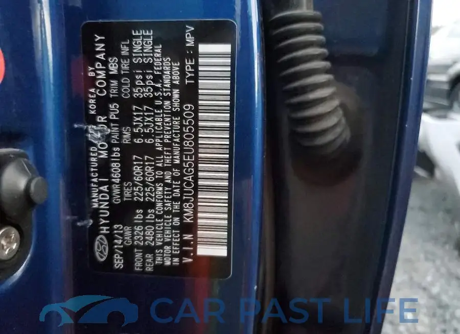 KM8JUCAG5EU805509# 12