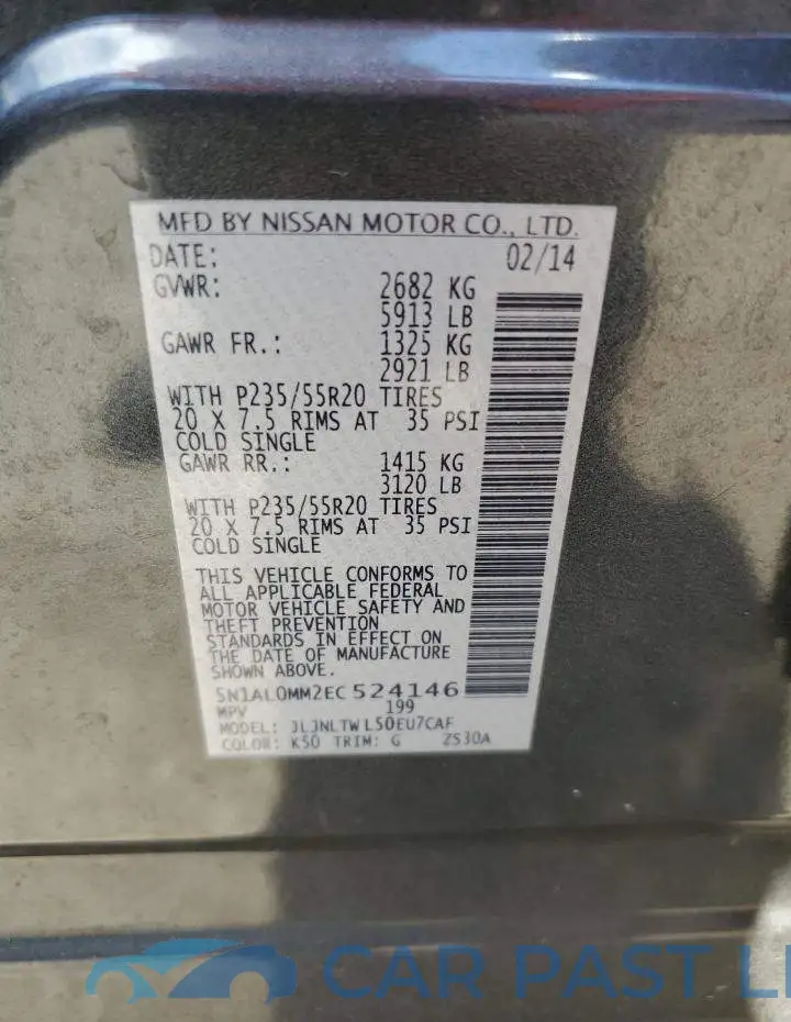 5N1AL0MM2EC524146# 12