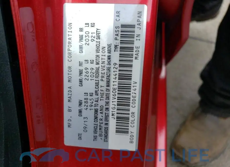 JM1GJ1V60E1144129# 12