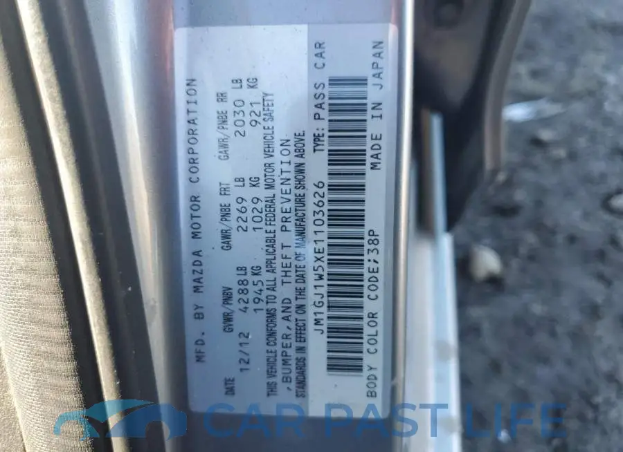 JM1GJ1W5XE1103626# 12