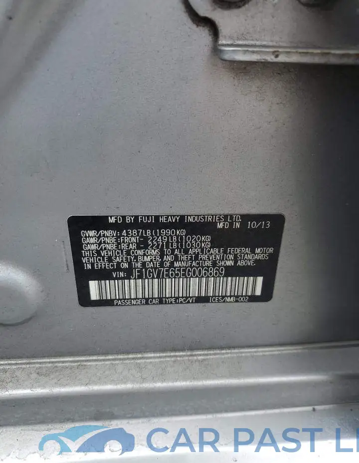 JF1GV7E65EG006869# 12