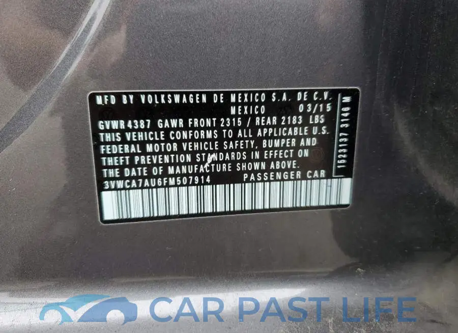 3VWCA7AU6FM507914# 12