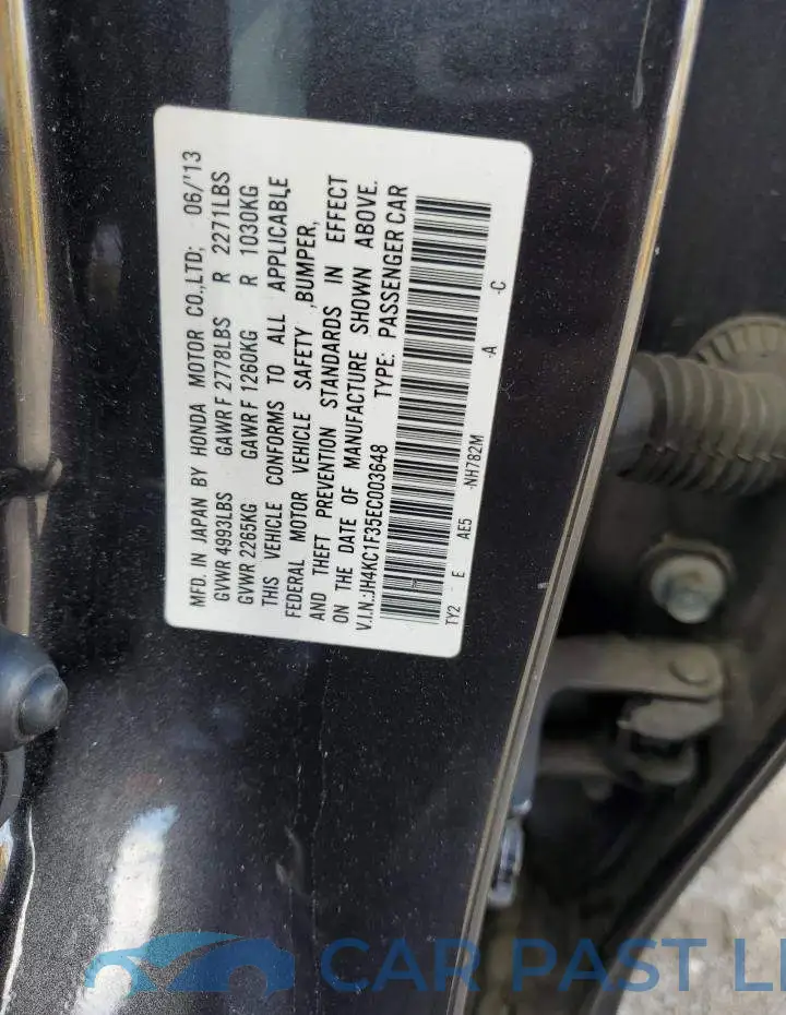 JH4KC1F35EC003648# 12