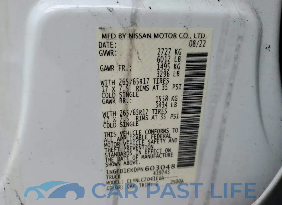 1N6ED1EK0PN603048# 12