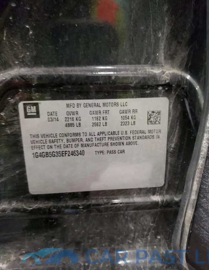 1G4GB5G35EF246340# 12