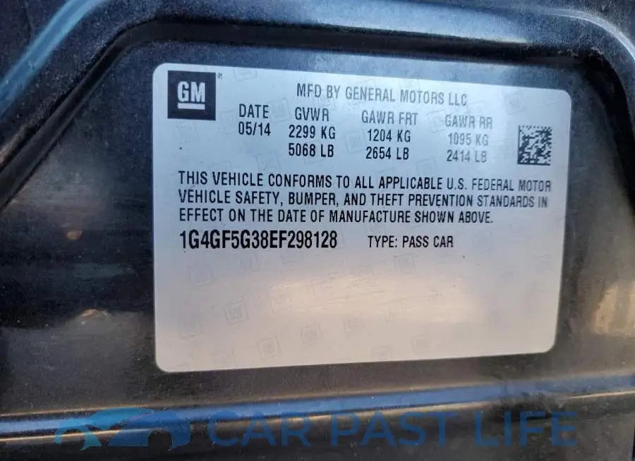 1G4GF5G38EF298128# 12