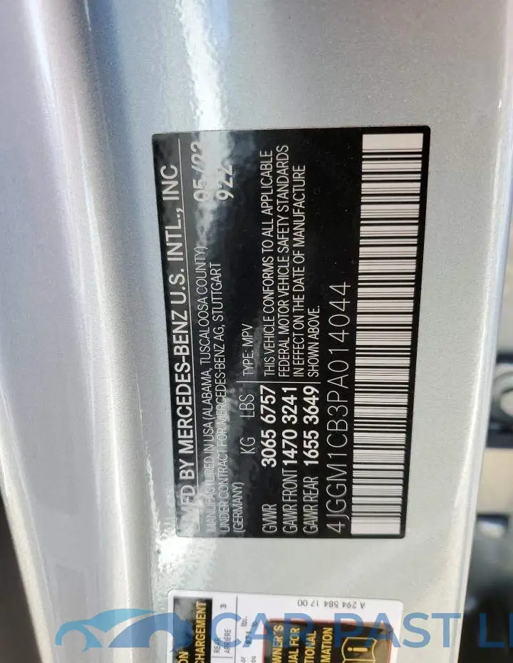4JGGM1CB3PA014044# 13