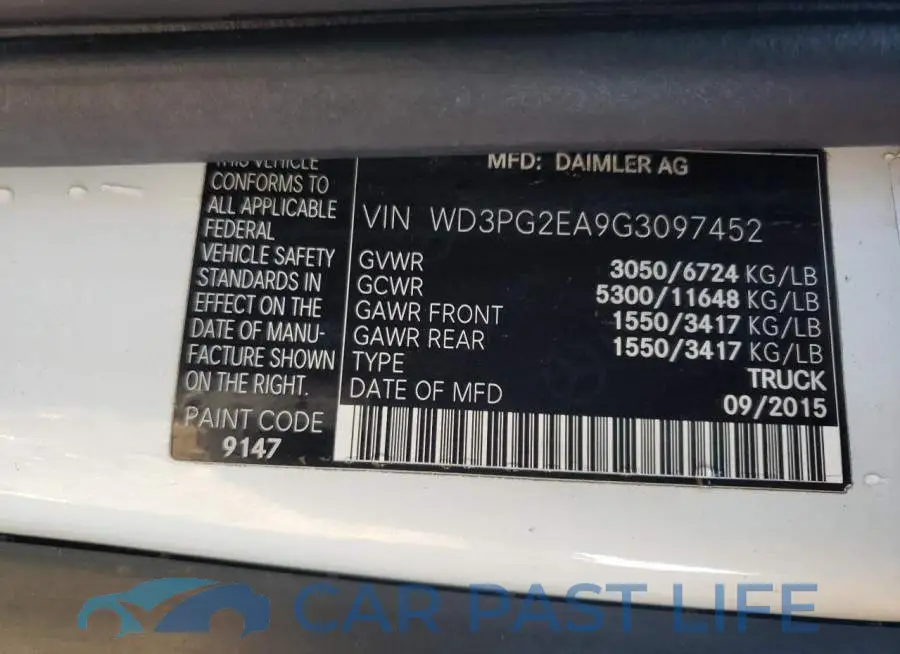 WD3PG2EA9G3097452# 13