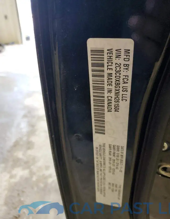 2C3CDXBGXNH261504# 12