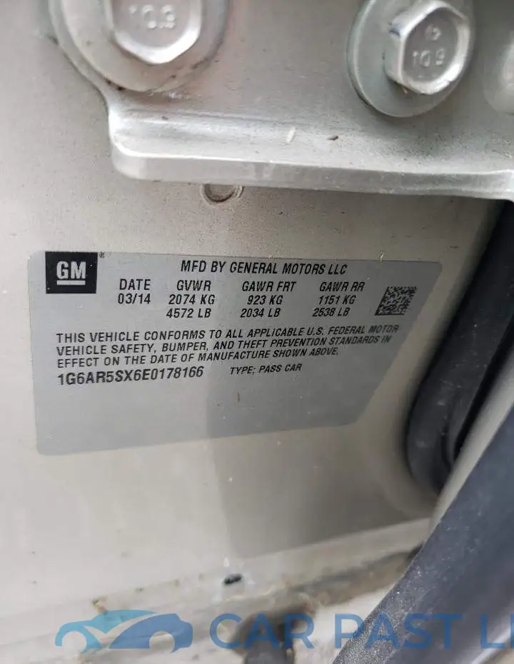 1G6AR5SX6E0178166# 12
