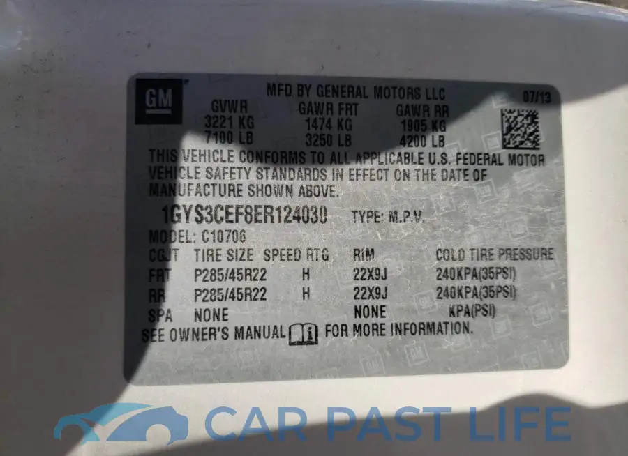 1GYS3CEF8ER124030# 12