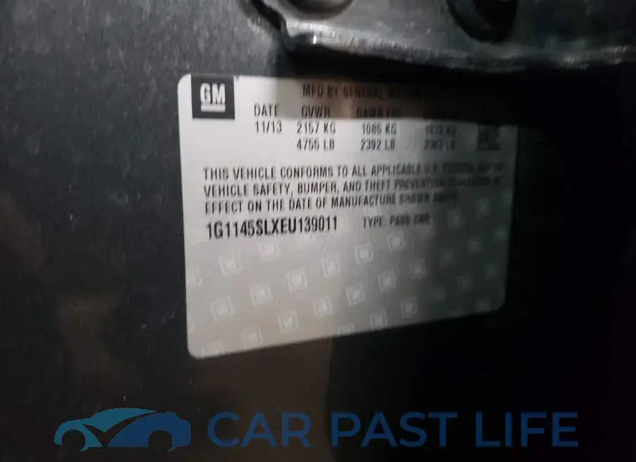 1G1145SLXEU139011# 10