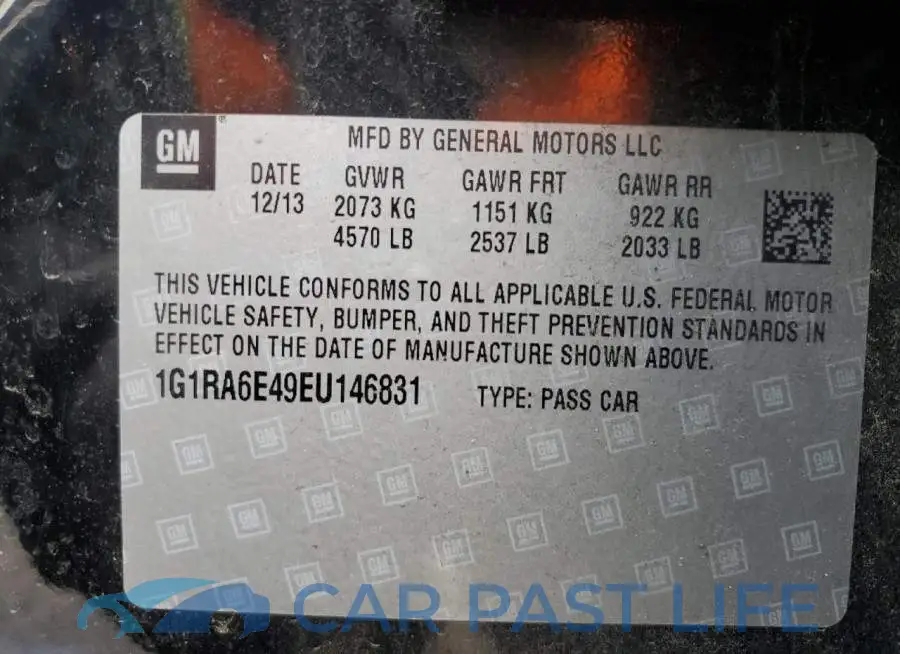 1G1RA6E49EU146831# 13