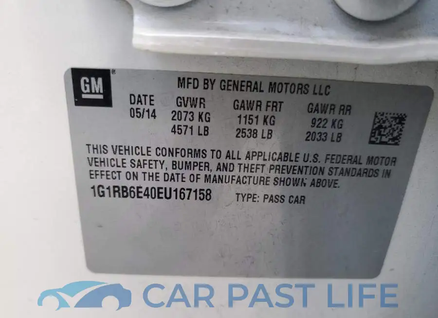 1G1RB6E40EU167158# 12