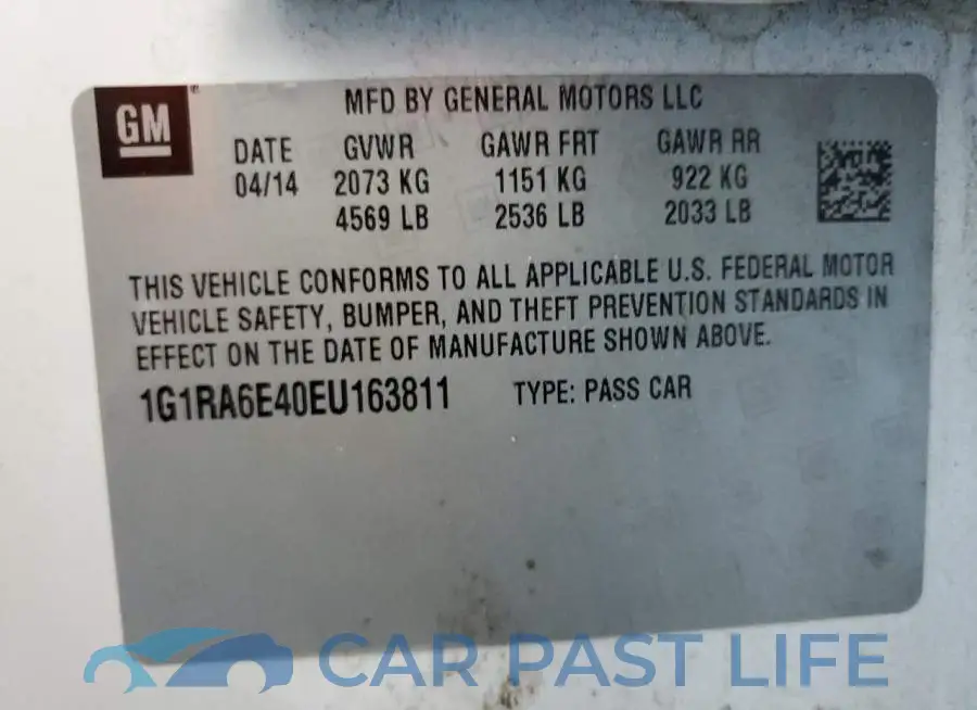 1G1RD6E47EU140145# 12
