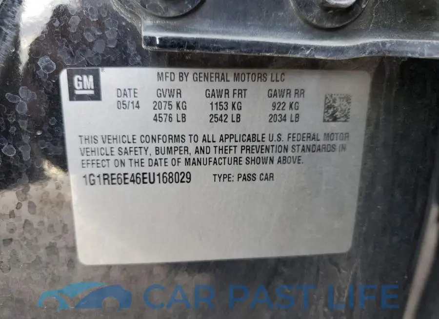 1G1RE6E46EU168029# 12