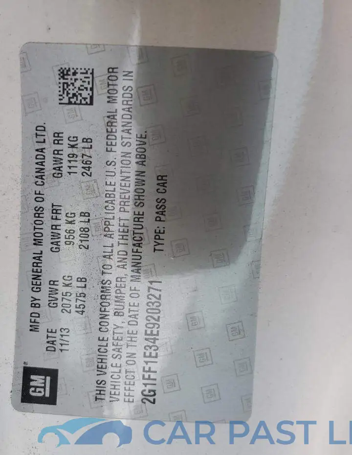 2G1FF1E34E9203271# 13
