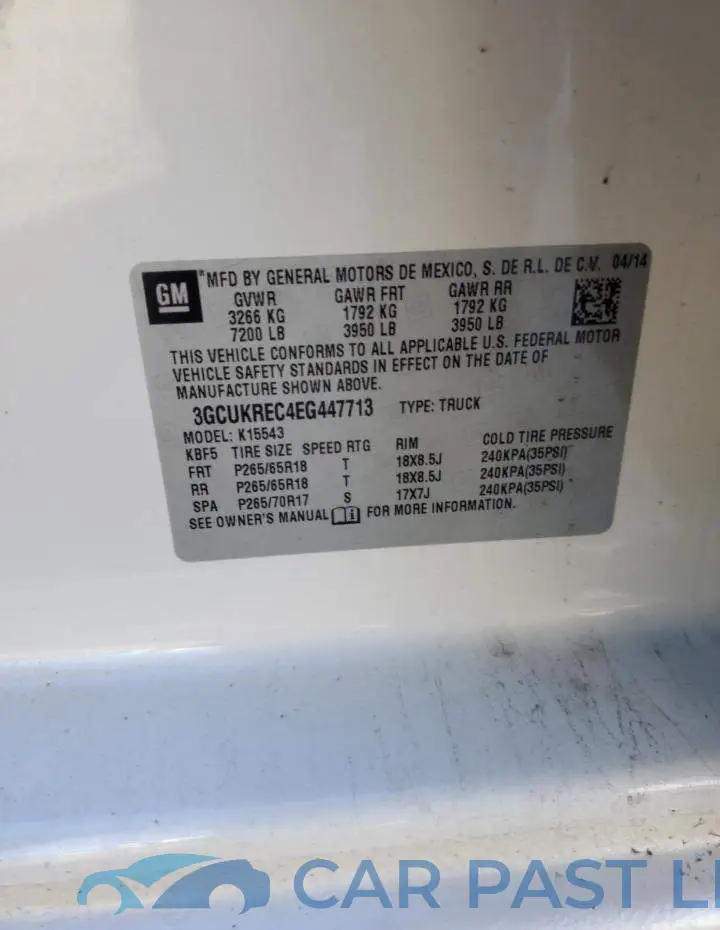 3GCUKREC4EG447713# 12