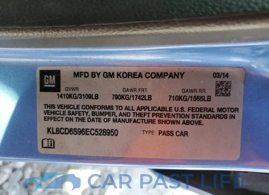 KL8CD6S96EC528950# 12