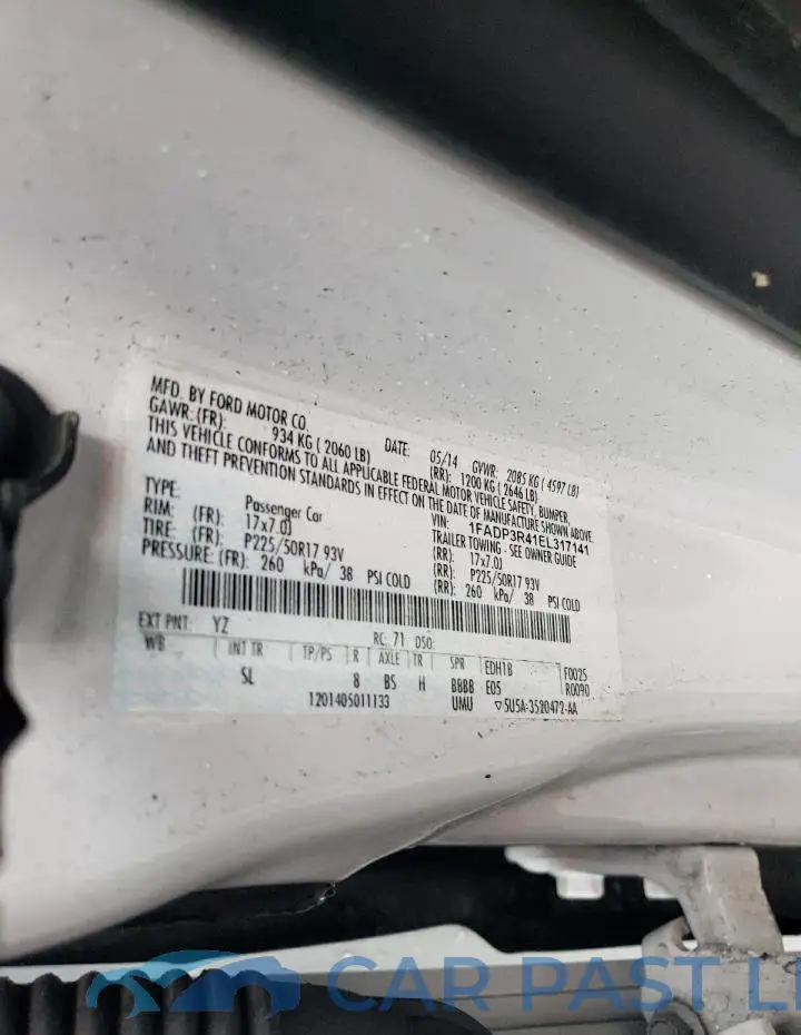 1FADP3R41EL317141# 12