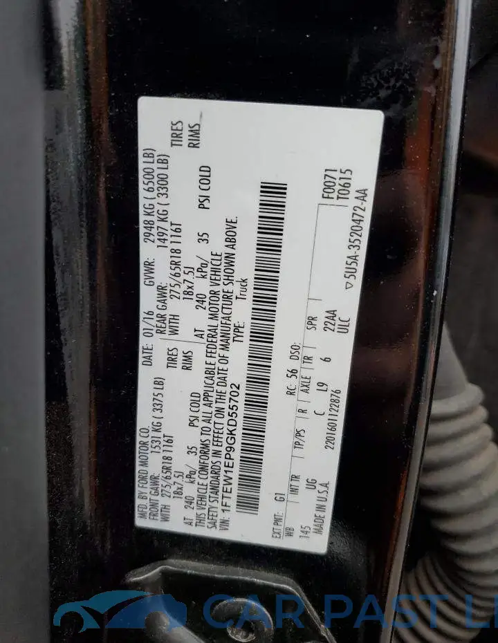 1FTEW1EP9GKD55702# 12