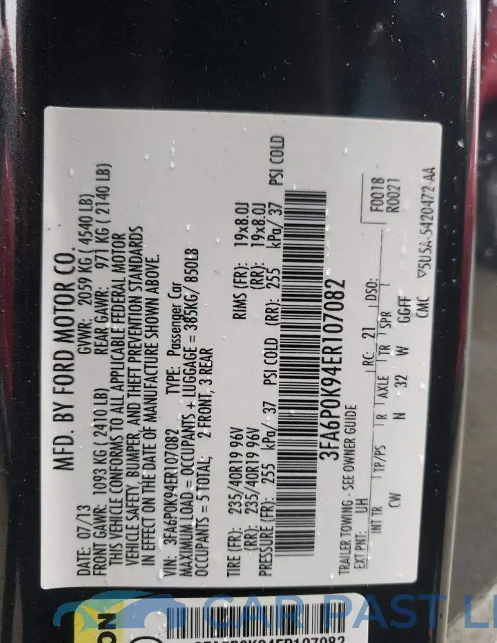 3FA6P0K94ER107082# 12