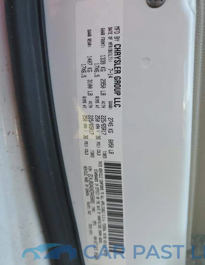 2C4JRGAGXER458091# 13