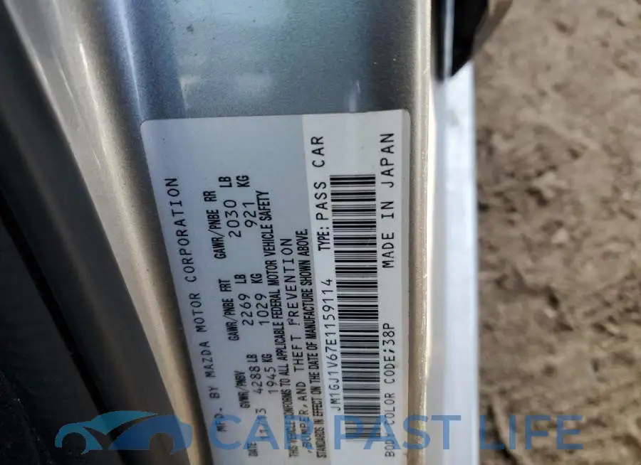 JM1GJ1V67E1159114# 12