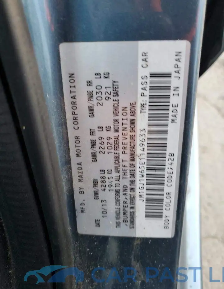 JM1GJ1W65E1149633# 12