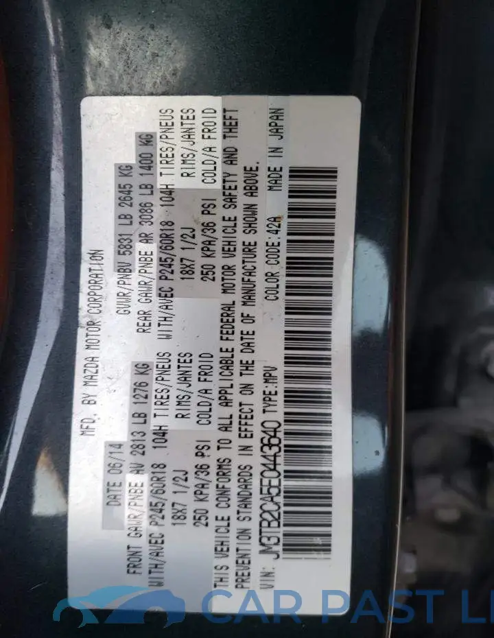 JM3TB2CA5E0443640# 13